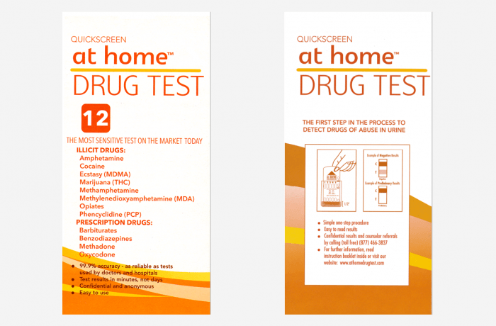 12 Panel (Multiple Drug) – QuickScreen At Home DIP CARD Test