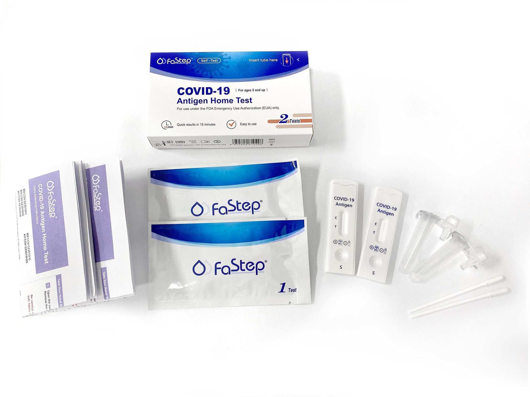 Fastep Fastep At Home COVID-19 Antigen Test - 2 Tests per Kit