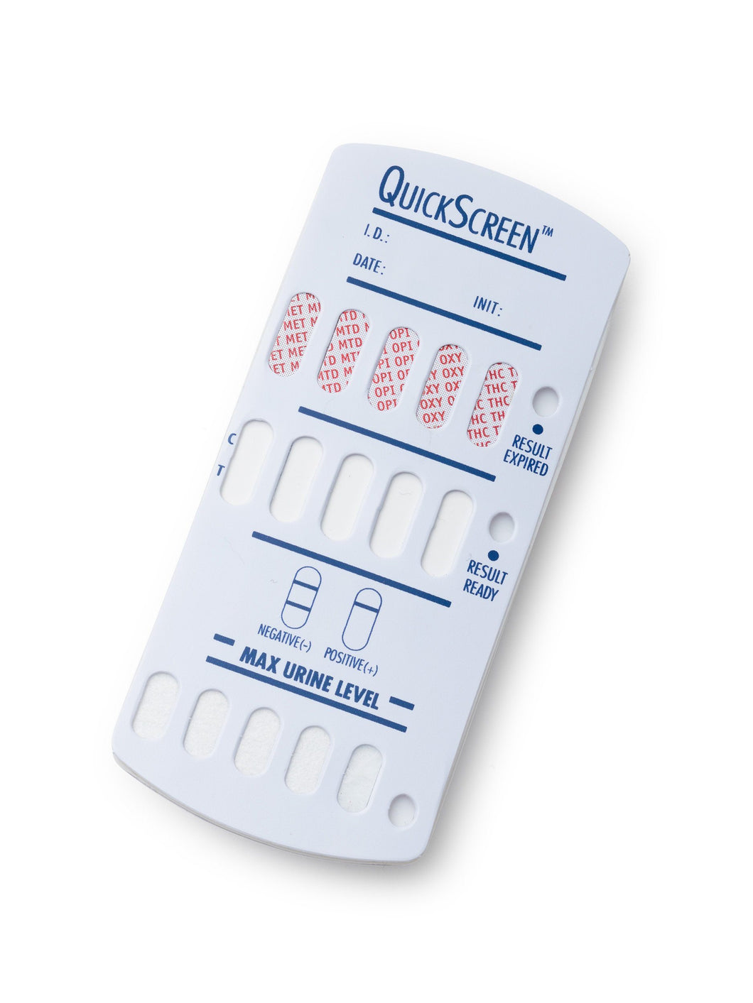 10 Panel QuickScreen Dip Card - 9380T - AMP, BAR, BUP, BZD, COC, MET, MTD, OPI-300, OXY, THC + Timer-Countrywide Testing